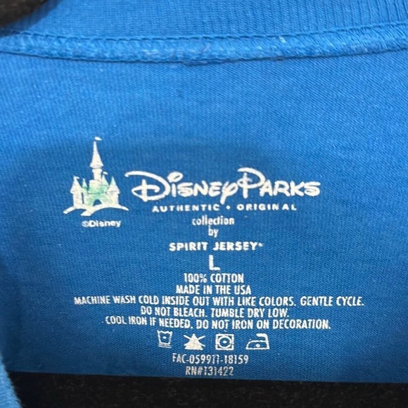 Disney Spirit Jersey Womens Multicolored Snow White Tie-dye Cotton Shirt Large - Picture 4 of 8